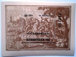 B221 / 1992 Bélyegnap - Eurofilex blokk postatiszta