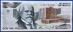 Mexico / Mexikó 2000 Pesos 1987, EF+.
