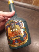 Retro konyakmeggy doboz szép állapotban, műanyag