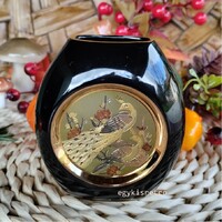 Japán porcelán pávás váza