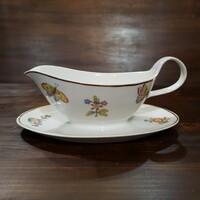 Lüszterezett Fülű Porcelán Szószostál Homolka Ivánc