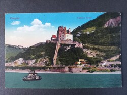 Régi képeslap Visegrád - Salamon torony - 1914