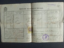 ZA630.35 Régi irat  CIBAKHÁZA  - 1927 - János -  Illés Mária  Faragó Imre