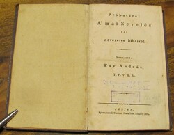 Fáy András Próbatétel A’ mái Nevelés két nevezetes hibáiról - 1816 - ritka könyv !