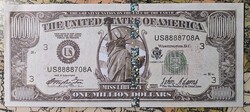 1 000 000 dollar USA fantázia pénz  UNC