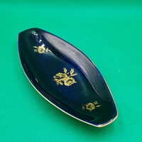 Hollóházi  porcelán  kobalt kék tálka