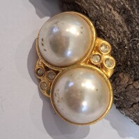 Régi aranyozott    bross 2  cm
