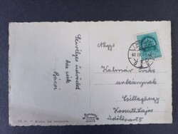 Régi képeslap Kárpátalja - Ungvár - Várrészlet 1940