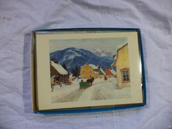 Unicef retro képeslap csomag, dobozzal, borítékokkal, ÚJ. (4281)