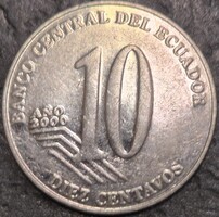 Ecuador 10 centavo, 2000.