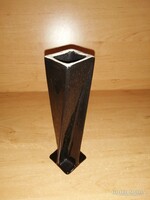 Art deco fekete kerámia váza - 14,5 cm magas (19/d)