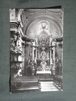 Képeslap,Sopron,Domonkos templom,oltár látkép,részlet,1967-