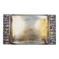 Ezüstözött Tevan Margit tálca - 52557