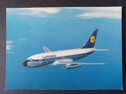 Régi képeslap - Lufthansa City Jet  Boeing 737 postatiszta