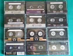 12 db. jó minőségű Chrom audio kazetta