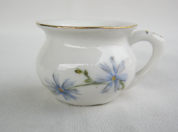 Aquincumi porcelán kék virágos mini bögre csésze