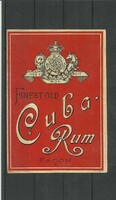 1900.- Kubai - rum - címke