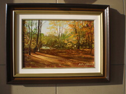 HADHÁZY MOLNÁR  ATTILA  ,---  potom áron eladó   --- CSODÁLATOS TÁJKÉP FESTMÉNY .