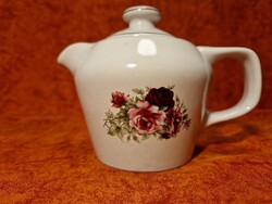 Gyönyörű rózsás porcelán kávékiöntő (kotyogós kávéfőzőhöz)