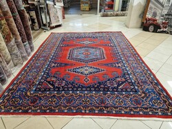 Vintage állapotú viss-hamadan 260x330 iráni  kézi gyapjú perzsa szőnyeg. MZ431