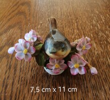 1950-1960-as évekből származó Herendi porcelán madárka