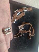 Swarowski nyaklánc, gyűrű és karkötő szettet (267)