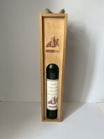 Pannon GSM feliratos fa italtartó díszdoboz + üveg - ritka