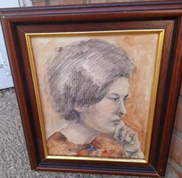Szekfű János (1910-2004) Női Portré