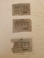 30 pengő krajcár, 1849-ből, 30 pengő krajczárra, harmincz pengő krajczárra