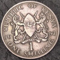 Kenya 1 shilling, 1967.