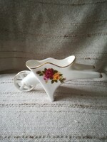 "Cottage Rose" angol porcelán kis méretű talicska
