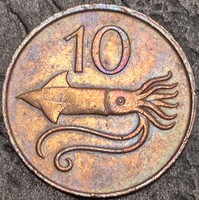 Izland 10 aurar, 1981.