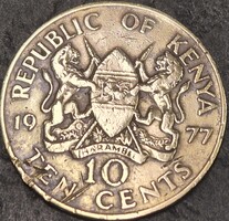 Kenya 10 cent, 1977.
