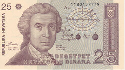 Horvátország - 25 Dinar 1991. UNC