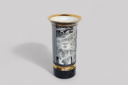 Hollóházi Porcelán Váza Szász Edre