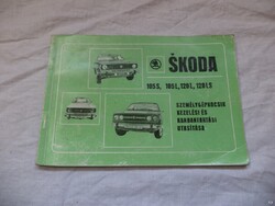 Skoda 105s,105L,120L,120LS,120 GLS kézikönyc (4434)