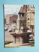 Képeslap (69) - Pécs - Zsolnay-kút 1970-es évek - (Foto: Ripely Imre)