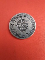 1888.Ezüst. Egy frank. Rita!