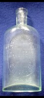 Syr. Hypophosphit. Dr. Egger Leó és Egger Izidor gyógyszerészek köhögés elleni szirupos üveg 1910