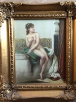 Fürdőben . Porcelán akt kép …