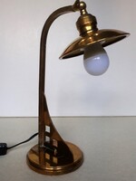 Szép régi Art deco réz asztali lámpa