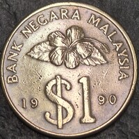 Malajzia 1 Rinngit, 1990.