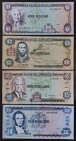 Jamaica sor, 1-2-5-10-20-100 Dollár 1989-1991. 6 db.