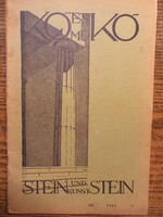Kő és Műkő 1937. I. közlönye