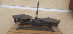 Antik 1900-as évek elejéről származó bécsi öntöttvas mérleg,15 kg