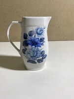 Alföldi porcelán kancsó, kék virágokkal. 4741