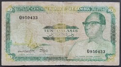 Gambia 10 Dalasis 1987, VG+.