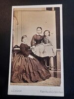 Korai CdV vizitkártya fotó 1860-as évek L. Letzter, Kassa & Lőcse