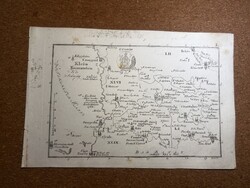 Csanád vármegye térképe Korabinszky 1805. Atlas Regni Hungariae.