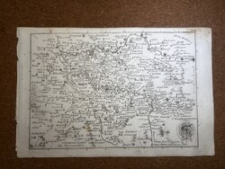 Szatmár vármegye térképe Korabinszky 1805. Atlas Regni Hungariae.